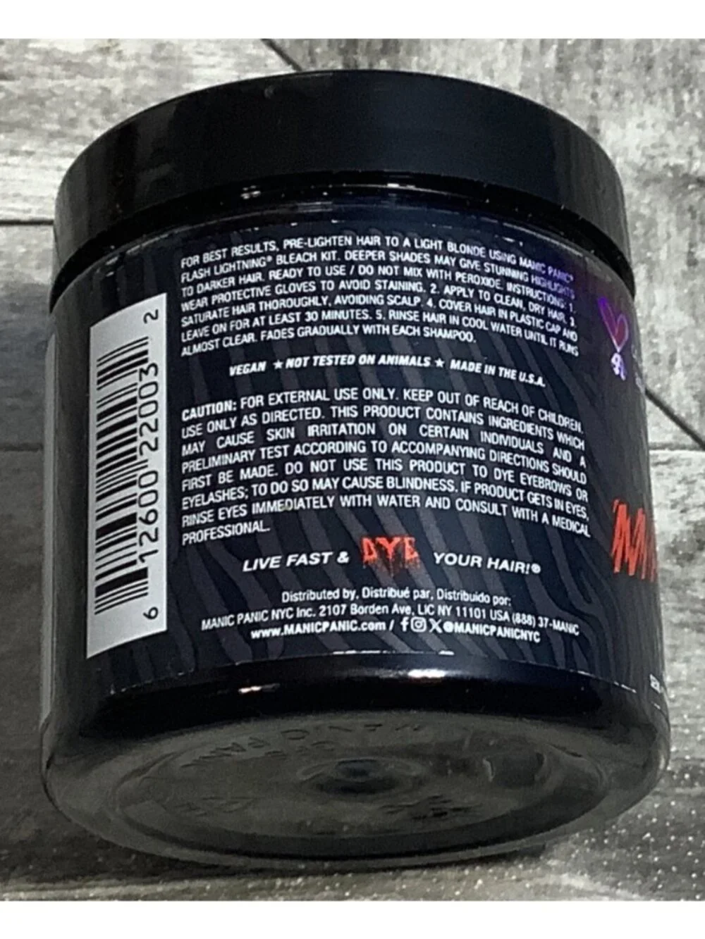 Manic Panic Blue Panther Semi-Permanent Hair Dye 4 Oz